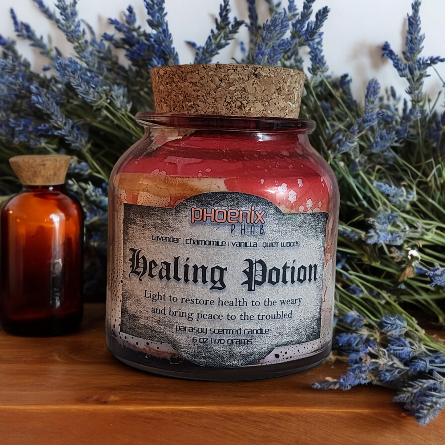 Health Potion Inspired Candle